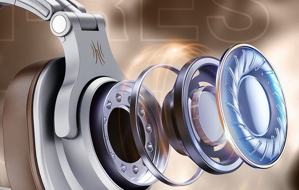 OneOdio Fusion A71 Headphones Brown/Silver