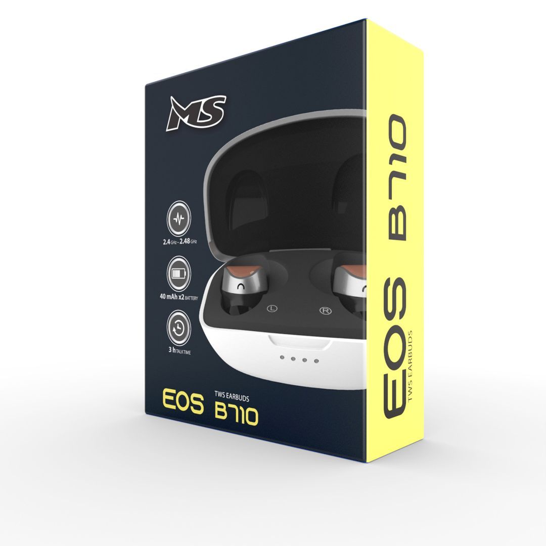 MS Eos B710 TWS Wireless Headset White MS Eos B710 TWS Wireless Headset White
