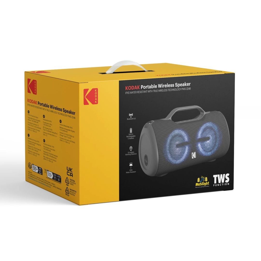 Kodak KO-PWS-2248 60W Bluetooth Speaker Black Kodak KO-PWS-2248 60W Bluetooth Speaker Black