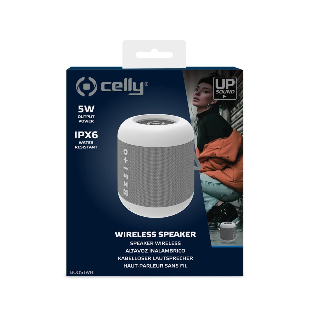 CELLY Boost Wireless Speaker White CELLY Boost Wireless Speaker White