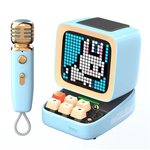 Divoom Ditoo Mic Bluetooth Speaker Blue Divoom Ditoo Mic Bluetooth Speaker Blue