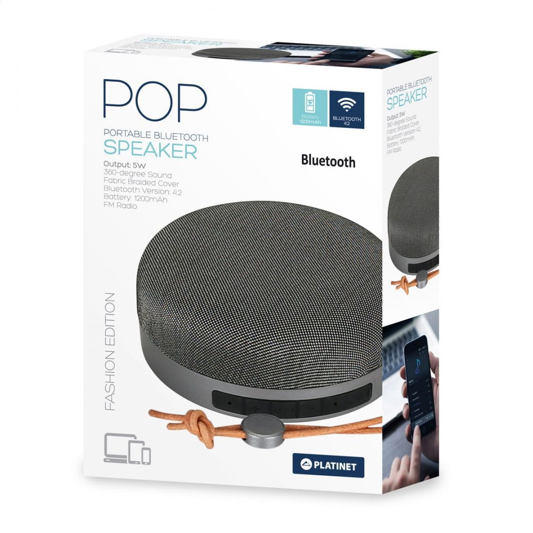 Platinet PMG7SG Bluetooth Speaker Steel Grey Platinet PMG7SG Bluetooth Speaker Steel Grey