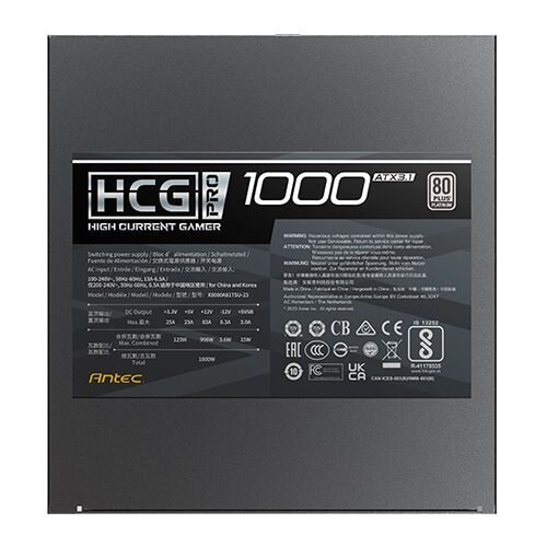 Antec 1000W 80+ Platinum HCG1000 PRO Antec 1000W 80+ Platinum HCG1000 PRO