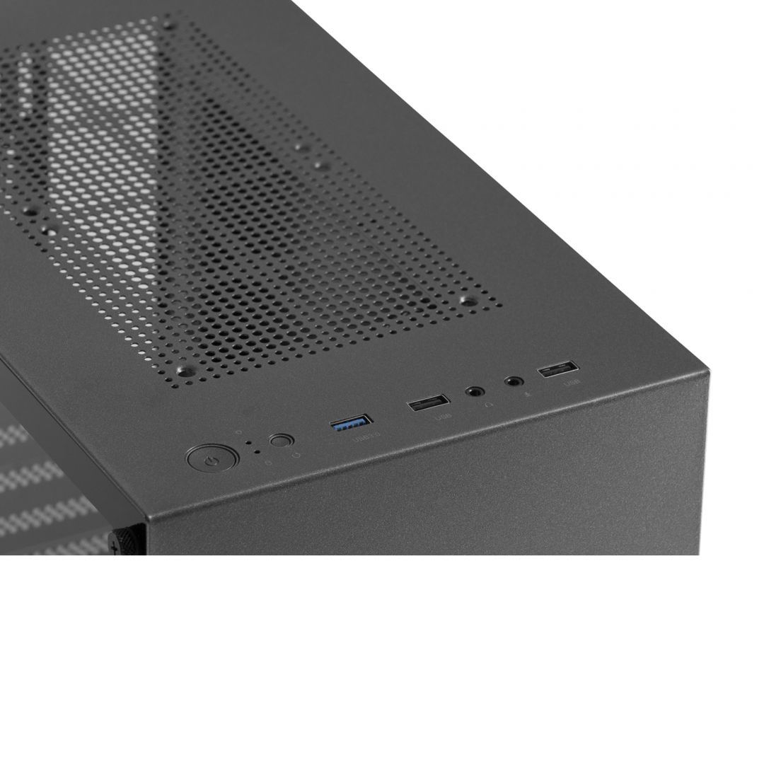 MS Fighter S300 Gaming Tempered Glass Window Grey MS Fighter S300 Gaming Tempered Glass Window Grey