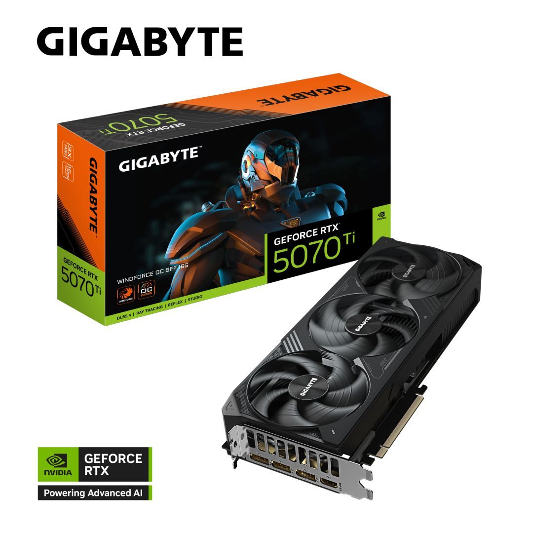 Gigabyte RTX5070 TI WINDFORCE OC SFF 16G Gigabyte RTX5070 TI WINDFORCE OC SFF 16G