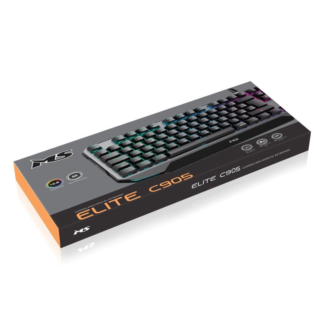 MS Elite C905 RGB Gaming Keyboard Black US MS Elite C905 RGB Gaming Keyboard Black US