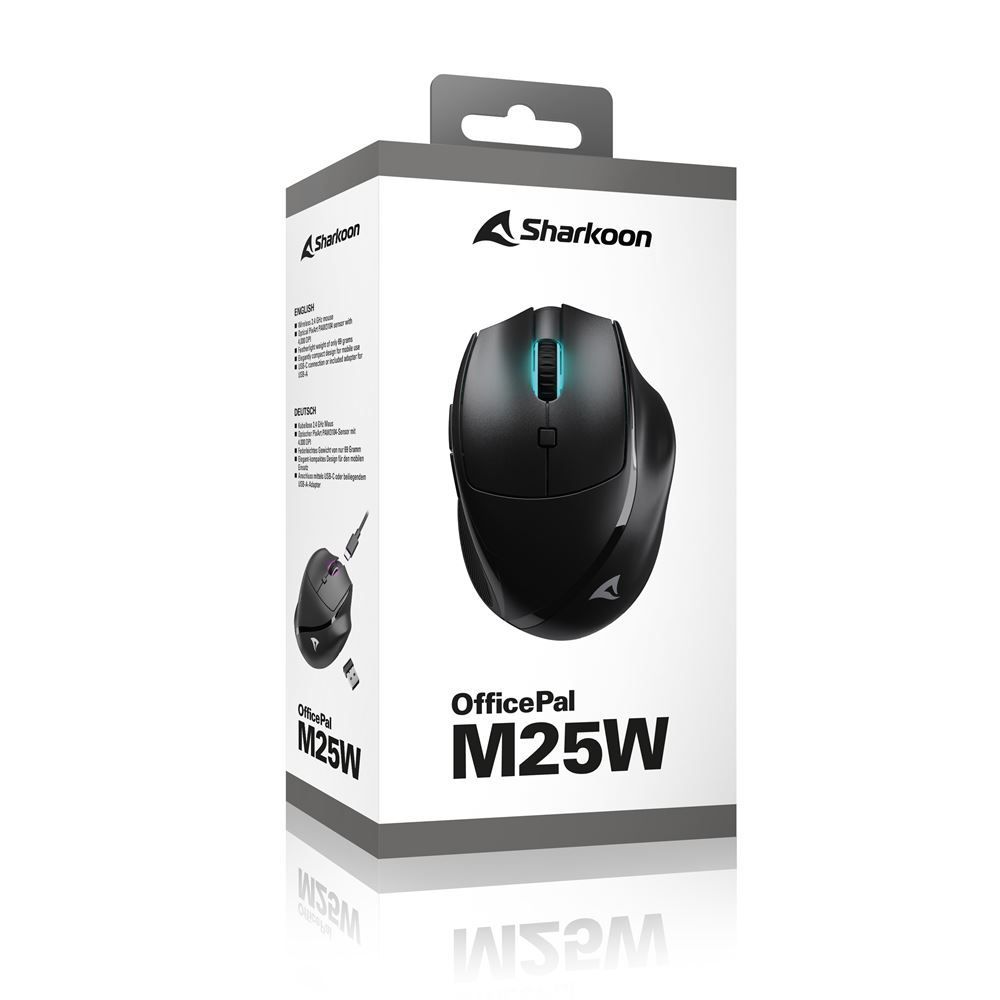 Sharkoon OfficePal M25W Gaming Wireless Mouse Black Sharkoon OfficePal M25W Gaming Wireless Mouse Black