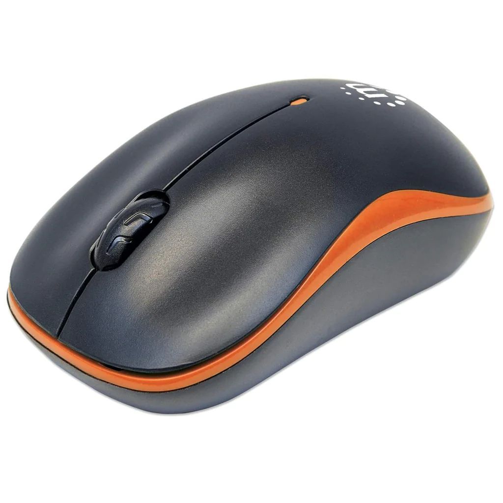 Manhattan Success Wireless Mouse Orange/Black Manhattan Success Wireless Mouse Orange/Black
