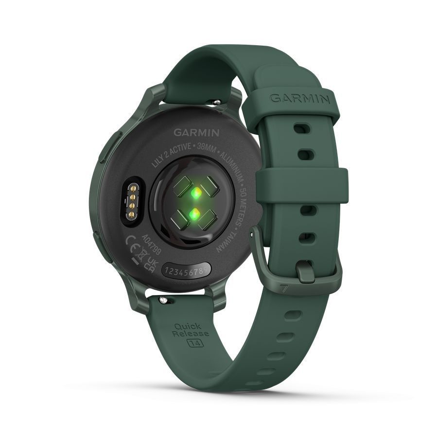 Garmin Lily 2 Active Jasper Green with Jasper Green Silicone Band Garmin Lily 2 Active Jasper Green with Jasper Green Silicone Band
