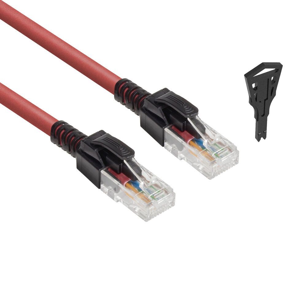 ACT CAT6A U-UTP Patch Cable 1m Red ACT CAT6A U-UTP Patch Cable 1m Red