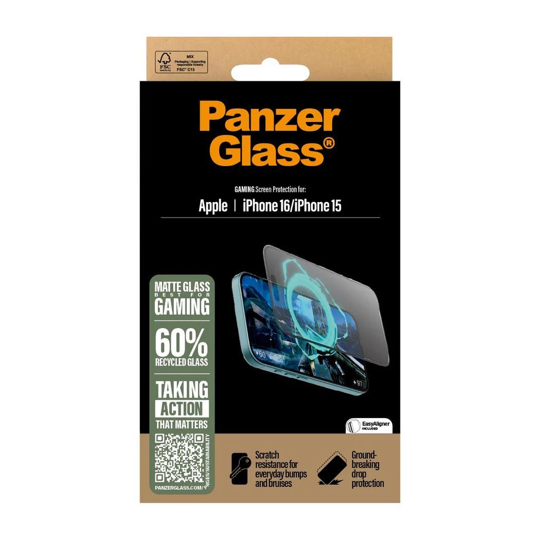PanzerGlass Gaming Screen Protector for iPhone 16 15 UWF PanzerGlass Gaming Screen Protector for iPhone 16 15 UWF