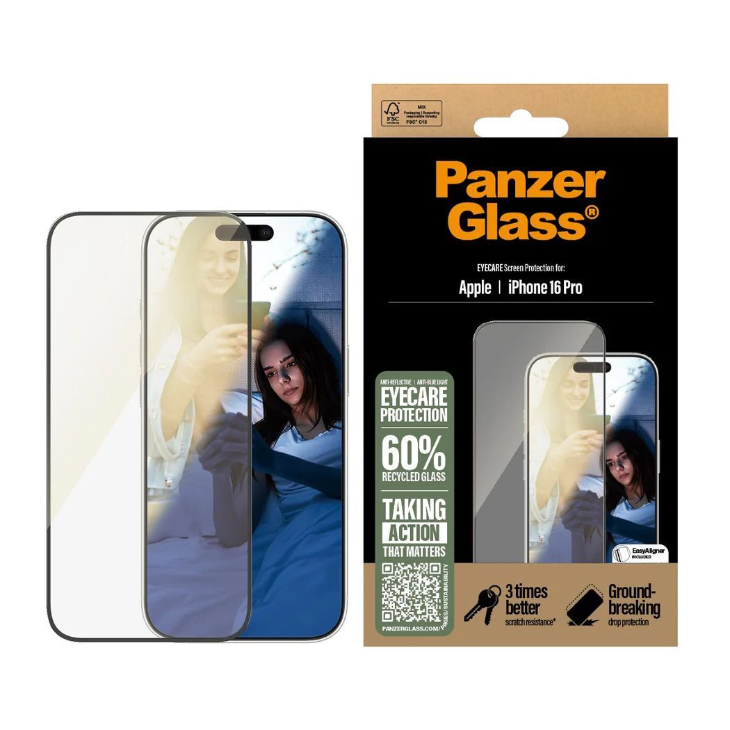 PanzerGlass EyeCare Screen Protector iPhone 16 Pro UWF PanzerGlass EyeCare Screen Protector iPhone 16 Pro UWF