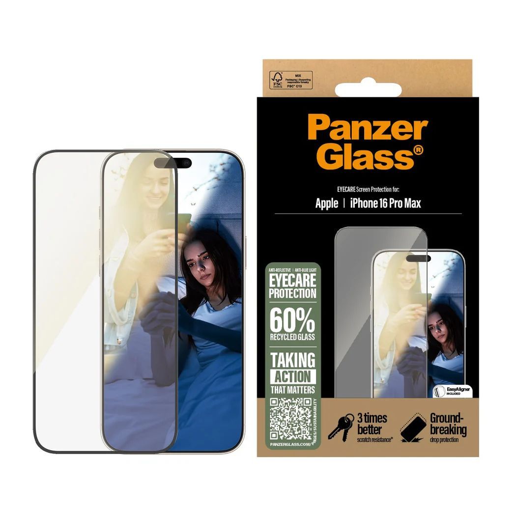 PanzerGlass PanzerGlass EyeCare Screen Protector iPhone 16 Pro Max UWF PanzerGlass PanzerGlass EyeCare Screen Protector iPhone 16 Pro Max UWF