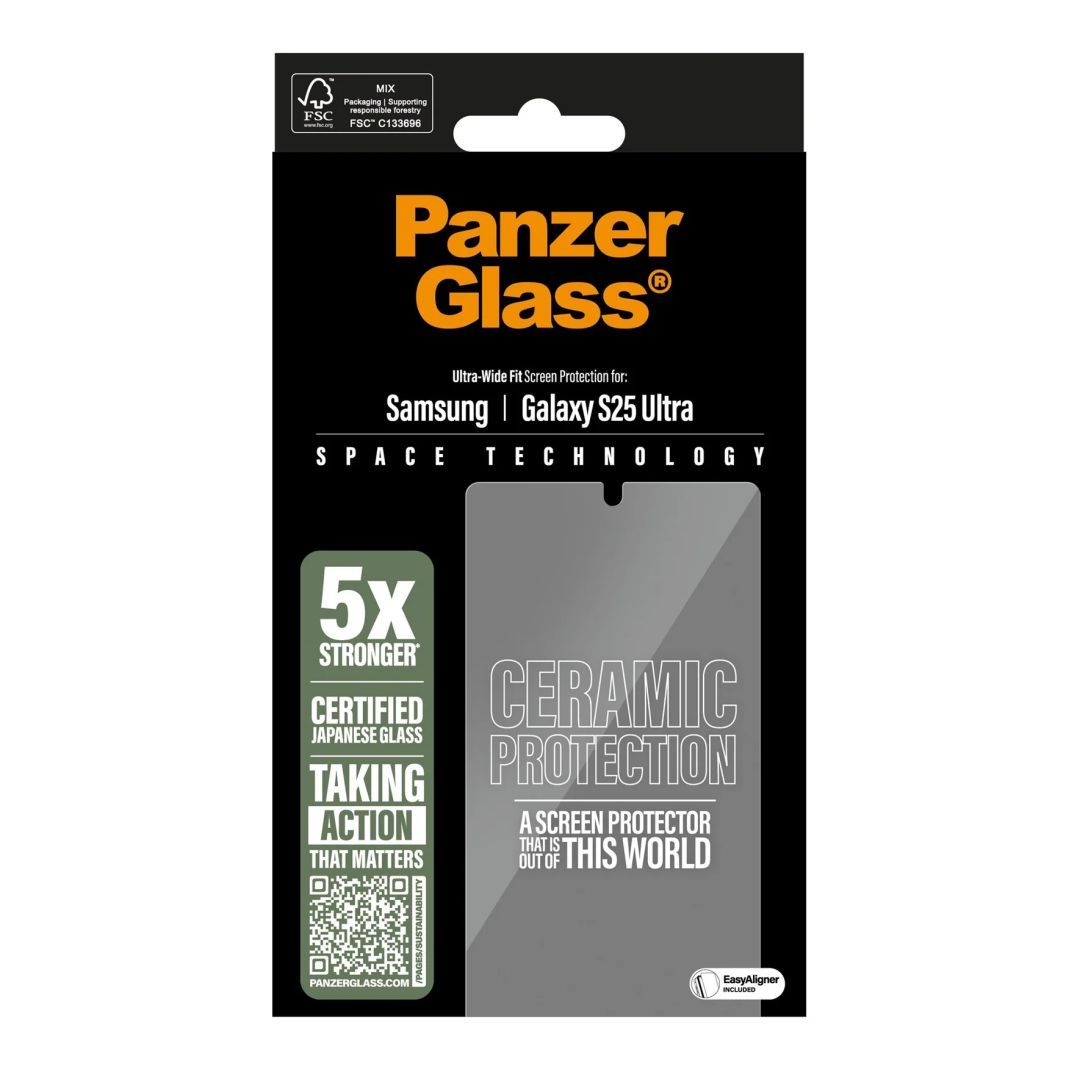 PanzerGlass Ceramic Screen Protector for Samsung Galaxy S25 Ultra PanzerGlass Ceramic Screen Protector for Samsung Galaxy S25 Ultra