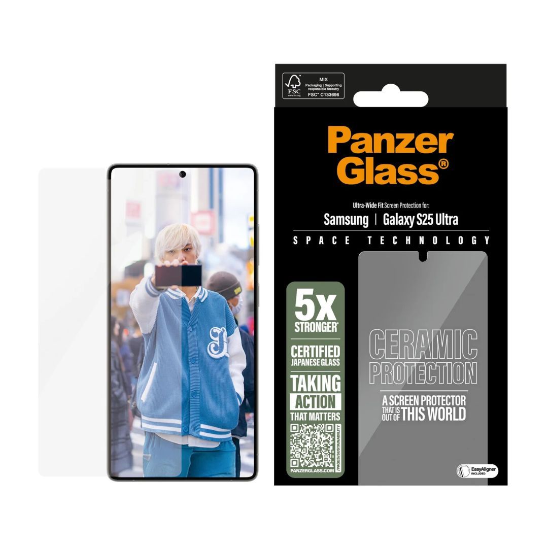 PanzerGlass Ceramic Screen Protector for Samsung Galaxy S25 Ultra PanzerGlass Ceramic Screen Protector for Samsung Galaxy S25 Ultra