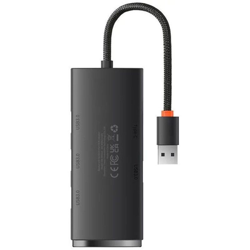 Baseus Lite Series 4in1 USB3.0 Hub Black Baseus Lite Series 4in1 USB3.0 Hub Black