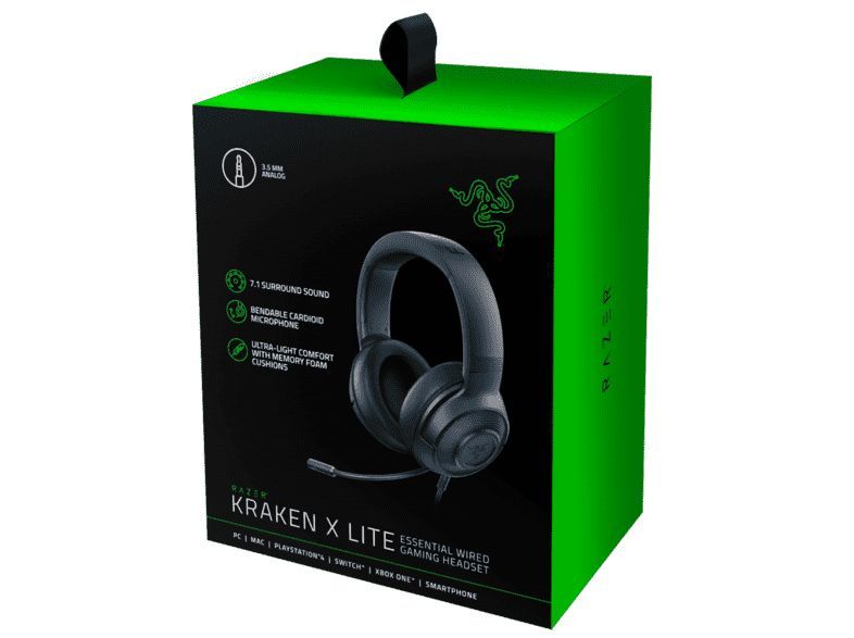 Razer Kraken X Lite Headset Black Razer Kraken X Lite Headset Black