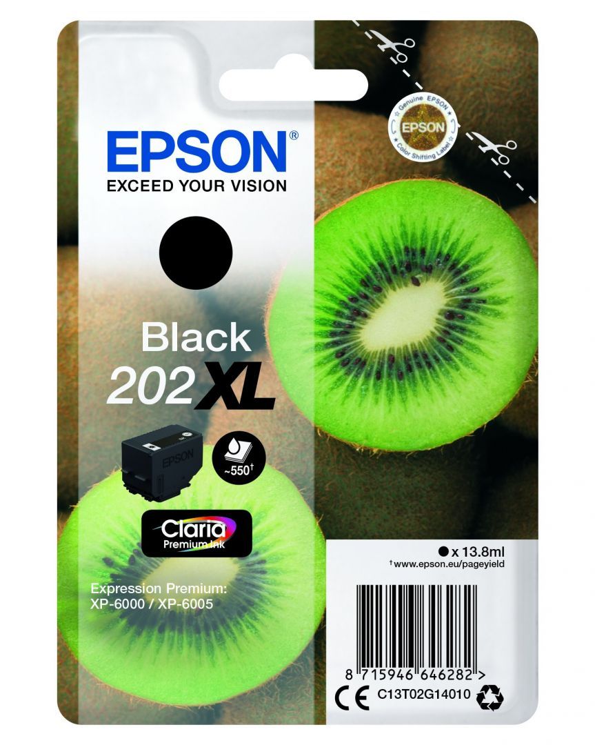 Epson T02G1 (202XL) Black tintapatron Epson T02G1 (202XL) Black tintapatron