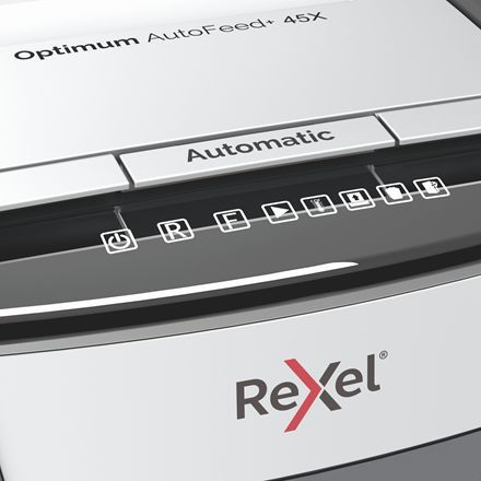 Rexel Optimum AutoFeed 45X Automata Iratmegsemmisítő Black Rexel Optimum AutoFeed 45X Automata Iratmegsemmisítő Black