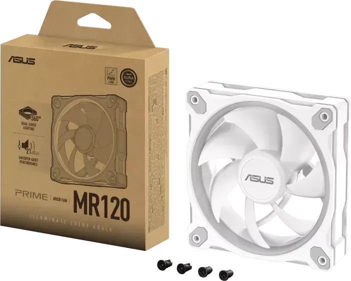 Asus Prime MR120 ARGB Fan White