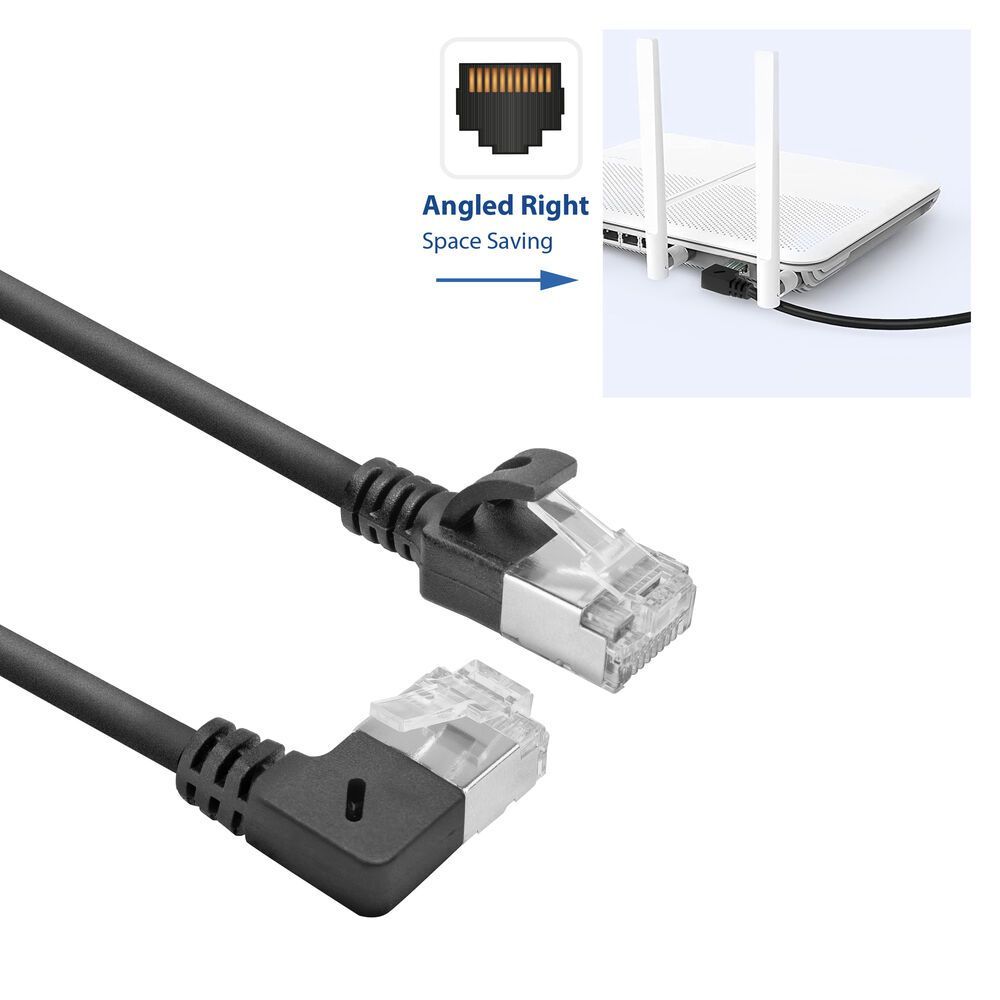 ACT CAT6A U-FTP Patch Cable 0,25m Black ACT CAT6A U-FTP Patch Cable 0,25m Black