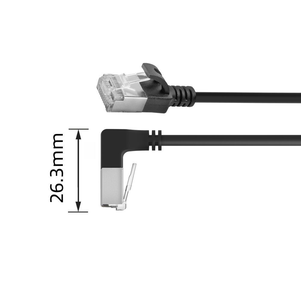 ACT CAT6A U-FTP Patch Cable 0,25m Black ACT CAT6A U-FTP Patch Cable 0,25m Black