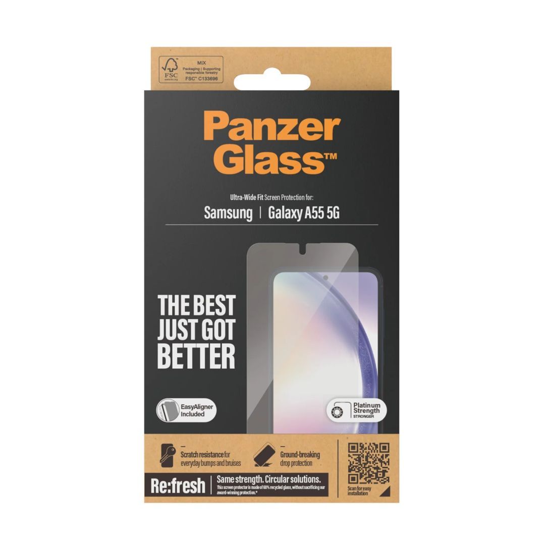 PanzerGlass Screen Protector for Samsung Galaxy A55 5G UWF PanzerGlass Screen Protector for Samsung Galaxy A55 5G UWF