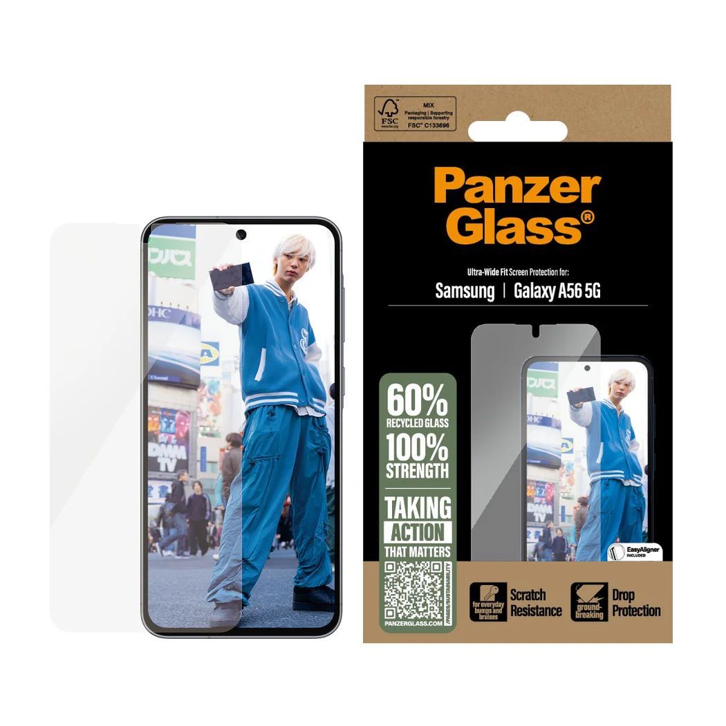 PanzerGlass Screen Protector for Samsung Galaxy A56 5G UWF PanzerGlass Screen Protector for Samsung Galaxy A56 5G UWF