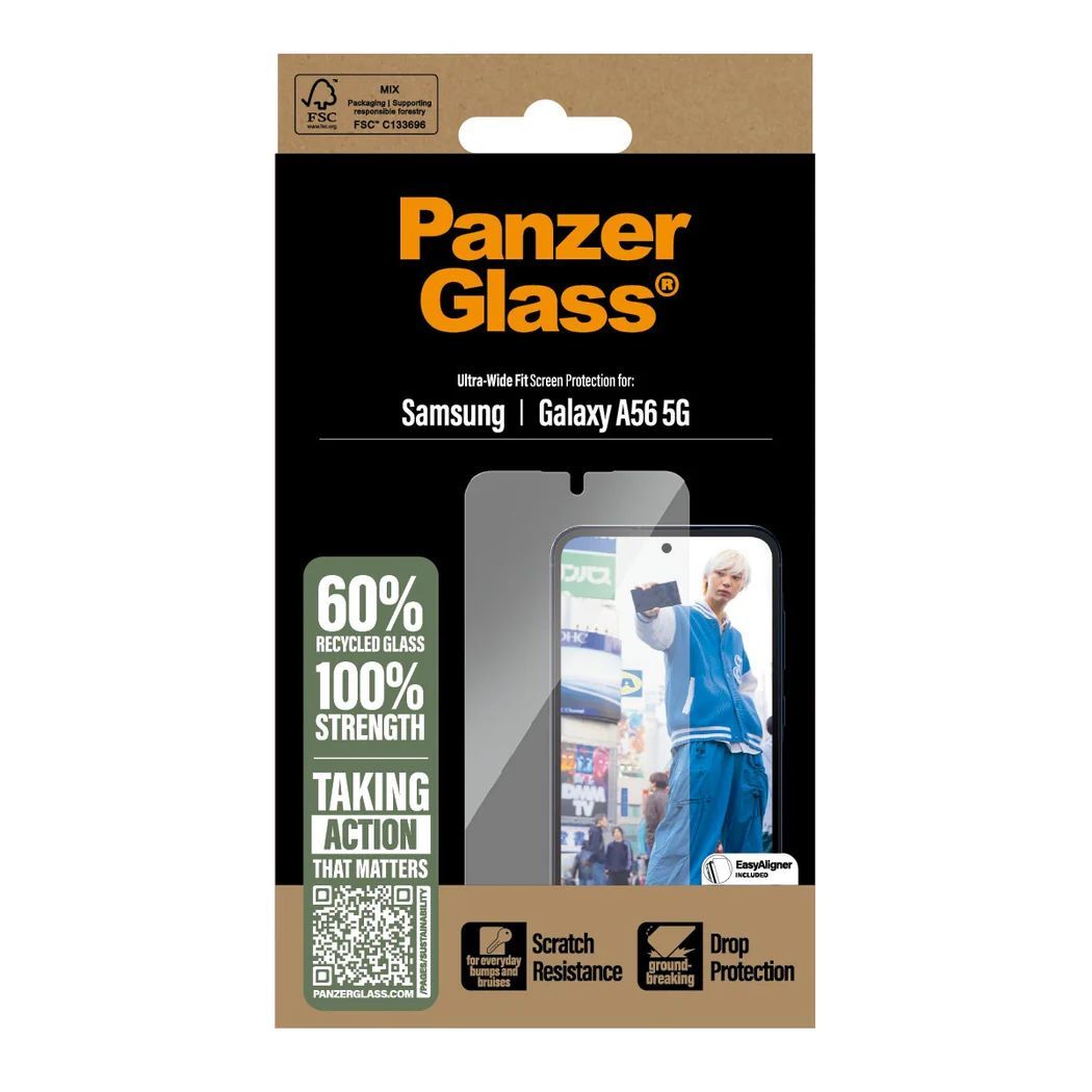 PanzerGlass Screen Protector for Samsung Galaxy A56 5G UWF PanzerGlass Screen Protector for Samsung Galaxy A56 5G UWF