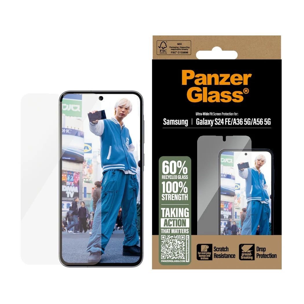 PanzerGlass Screen Protector for Samsung Galaxy S24 FE A36 5G A56 PanzerGlass Screen Protector for Samsung Galaxy S24 FE A36 5G A56