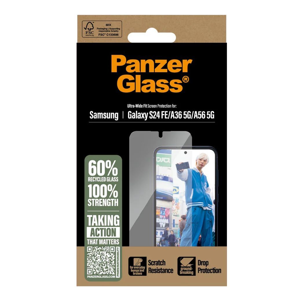 PanzerGlass Screen Protector for Samsung Galaxy S24 FE A36 5G A56 PanzerGlass Screen Protector for Samsung Galaxy S24 FE A36 5G A56