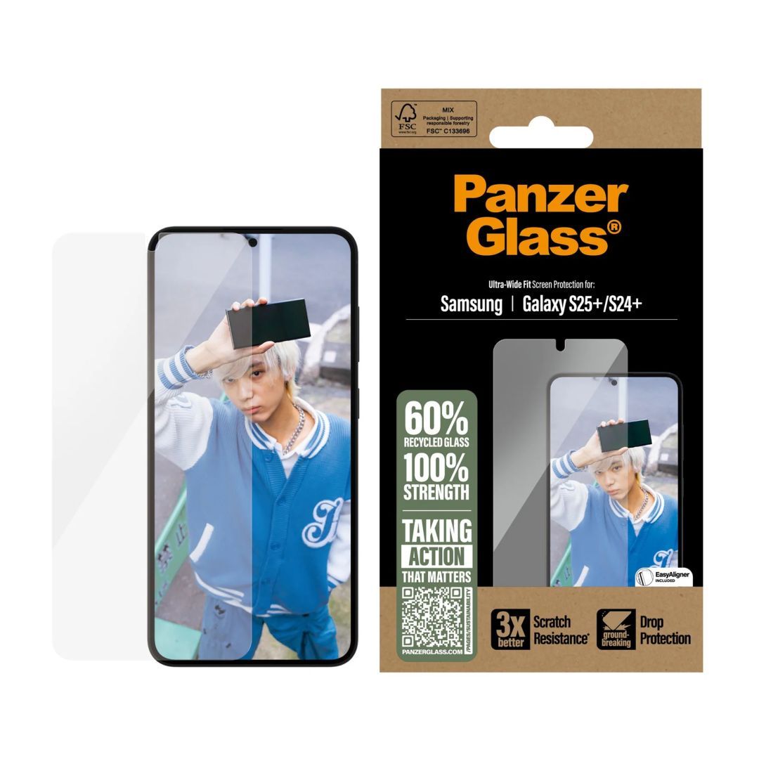 PanzerGlass Screen Protector for Samsung Galaxy S25+ S24+ UWF PanzerGlass Screen Protector for Samsung Galaxy S25+ S24+ UWF