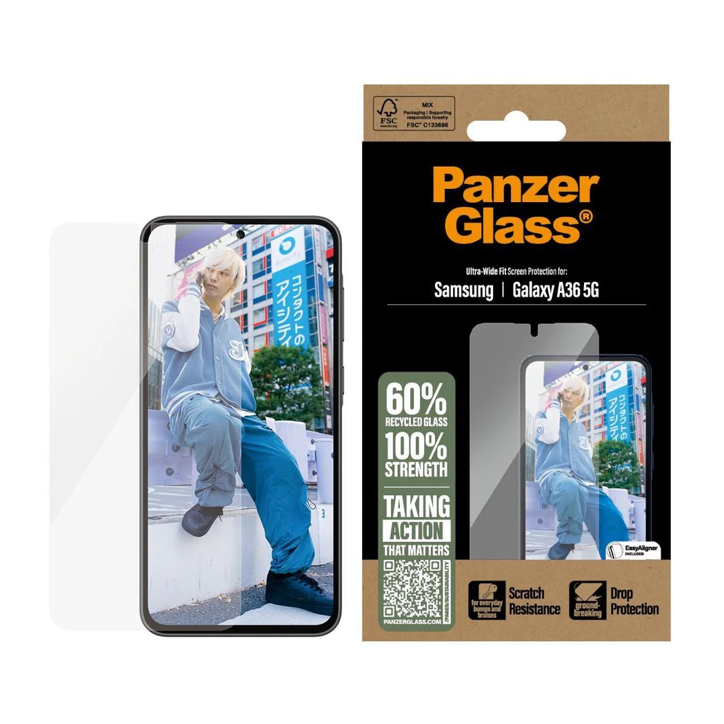 PanzerGlass Screen Protector for Samsung Galaxy A36 5G UWF PanzerGlass Screen Protector for Samsung Galaxy A36 5G UWF