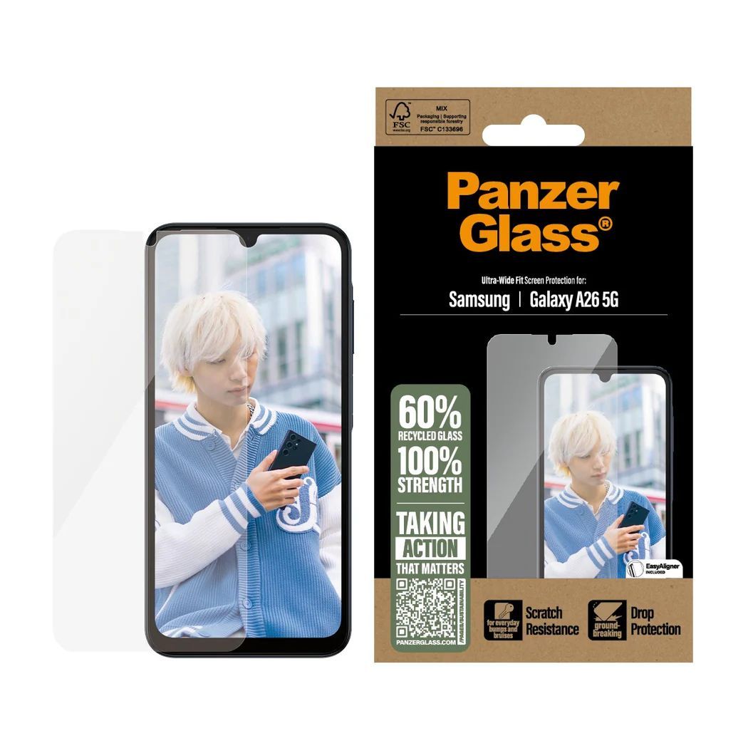 PanzerGlass Screen Protector for Samsung Galaxy A26 5G UWF PanzerGlass Screen Protector for Samsung Galaxy A26 5G UWF