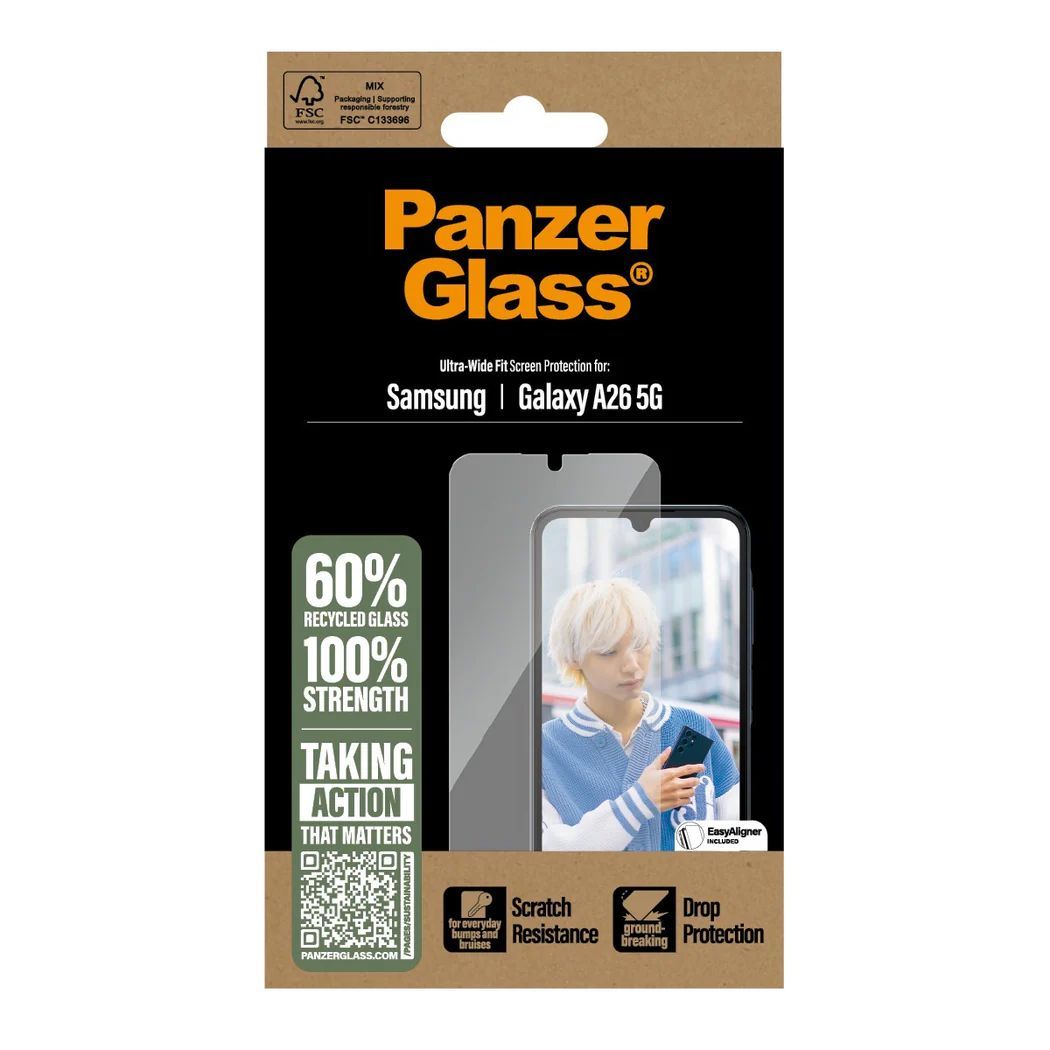 PanzerGlass Screen Protector for Samsung Galaxy A26 5G UWF PanzerGlass Screen Protector for Samsung Galaxy A26 5G UWF
