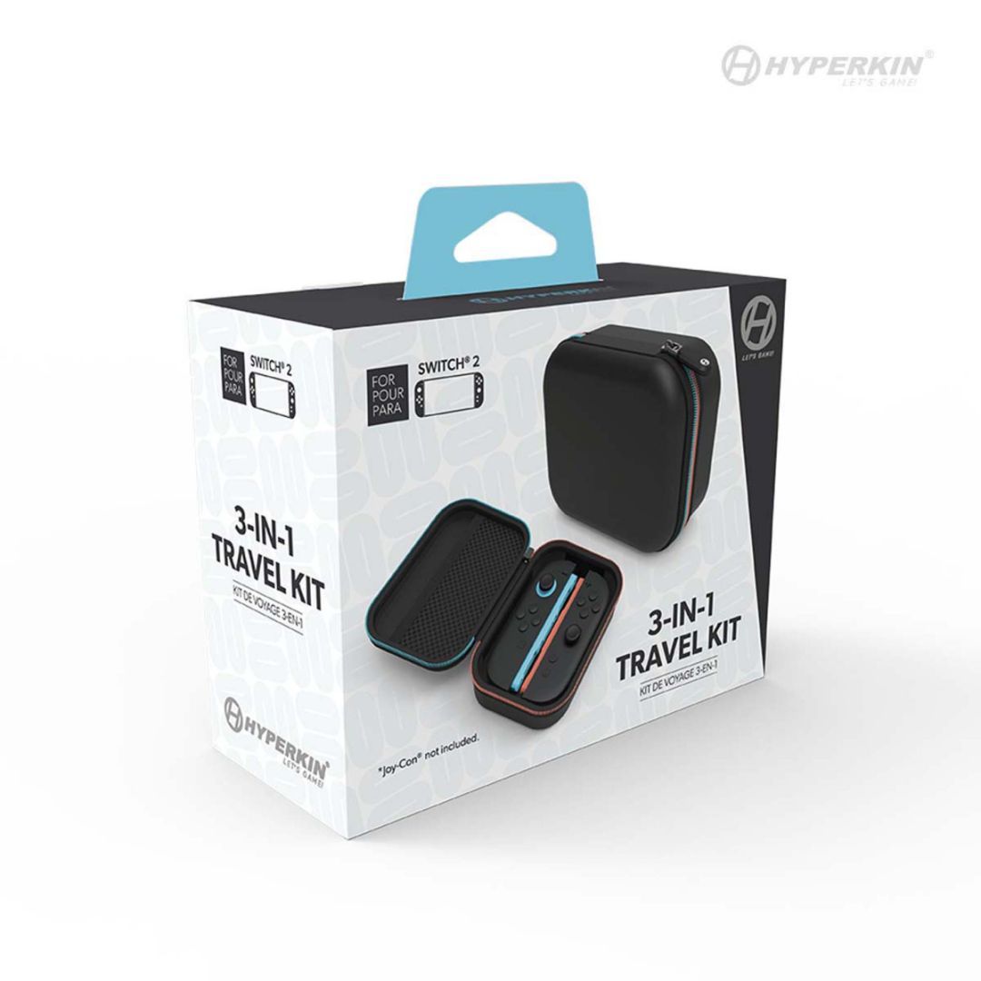 HYPERKIN 3-in-1 Travel Kit For: Nintendo Switch 2 / Joy-Cons HYPERKIN 3-in-1 Travel Kit For: Nintendo Switch 2 / Joy-Cons