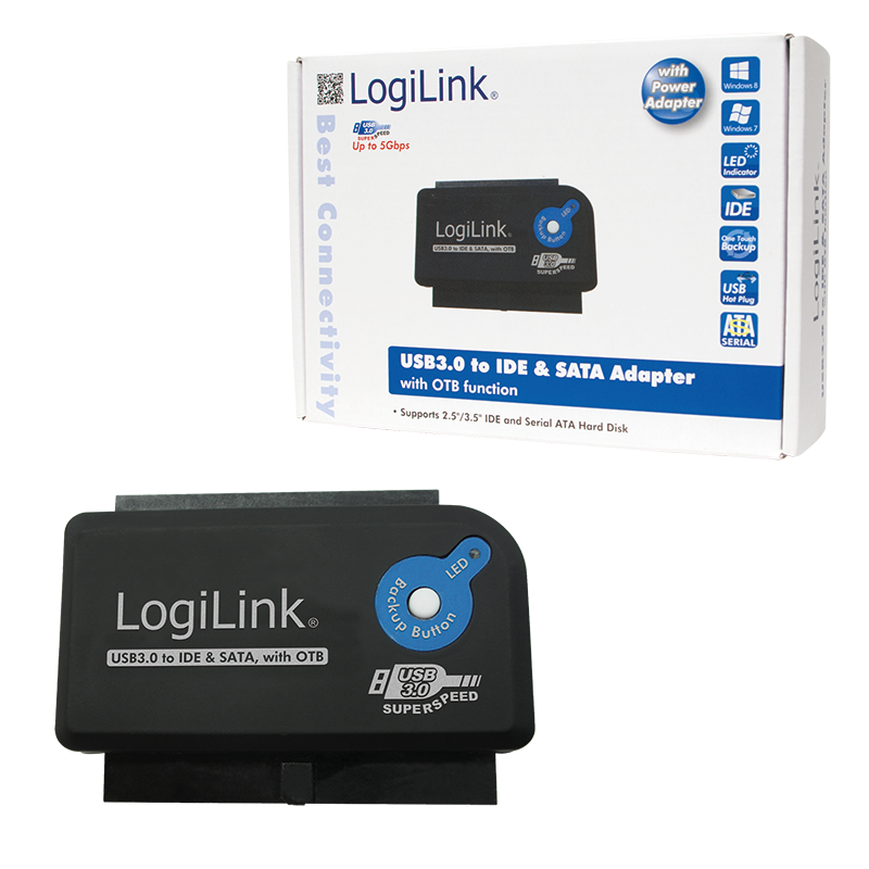 Logilink AU0028A USB3.0 to IDE & SATA with OTB adapter Logilink AU0028A USB3.0 to IDE & SATA with OTB adapter