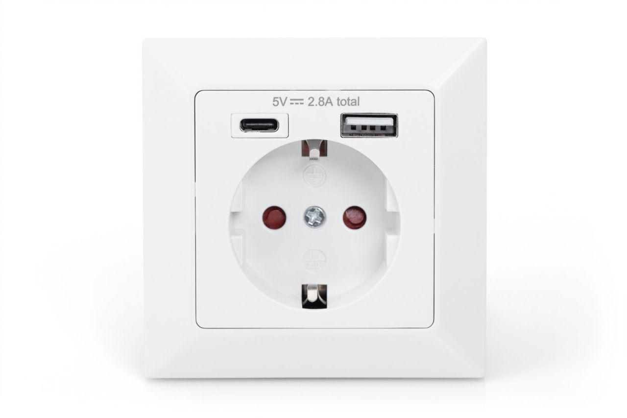 Digitus DA-70615 csatlakozóaljzat White