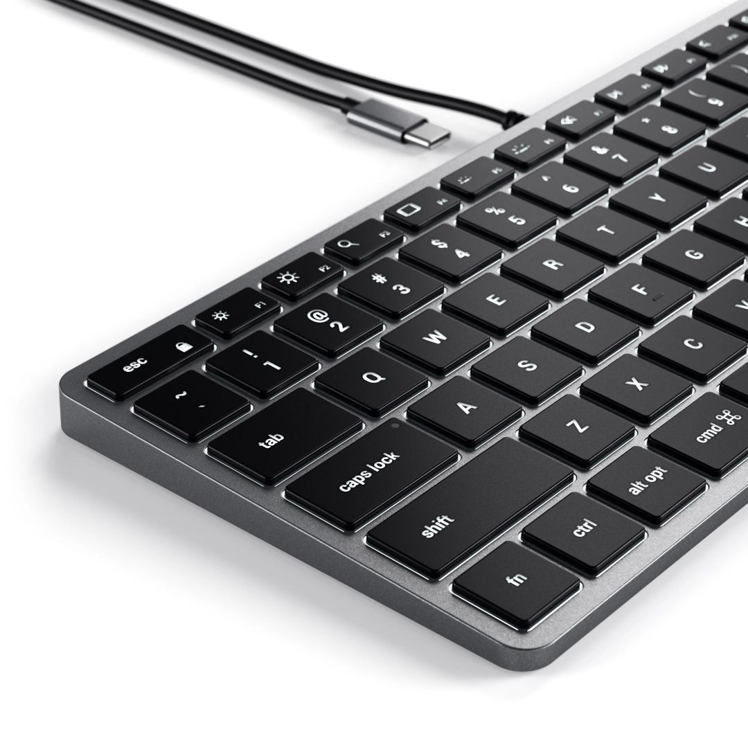Satechi Slim W1 Type-C Keyboard Grey/Black US Satechi Slim W1 Type-C Keyboard Grey/Black US