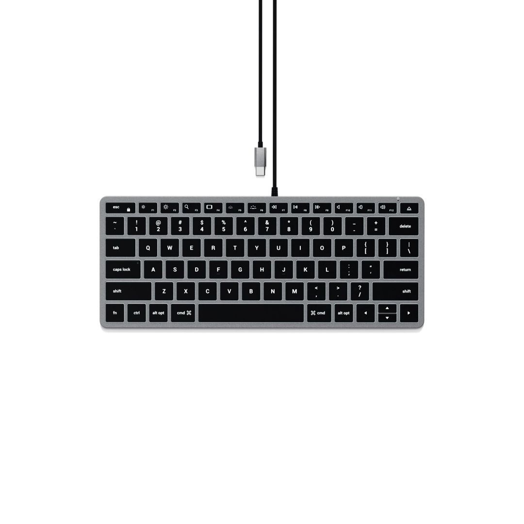Satechi Slim W1 Type-C Keyboard Grey/Black US Satechi Slim W1 Type-C Keyboard Grey/Black US