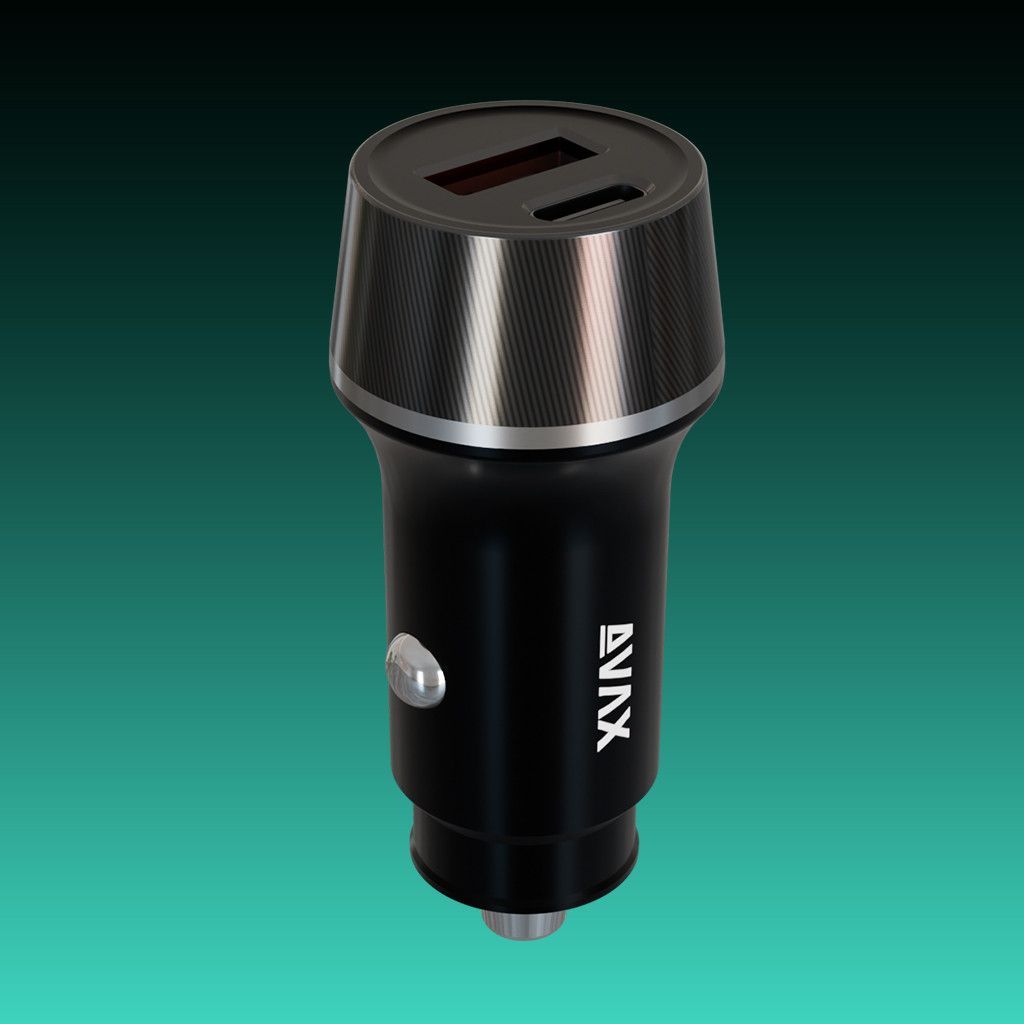 Avax CC304B CARLY 38W Car Charger Black Avax CC304B CARLY 38W Car Charger Black