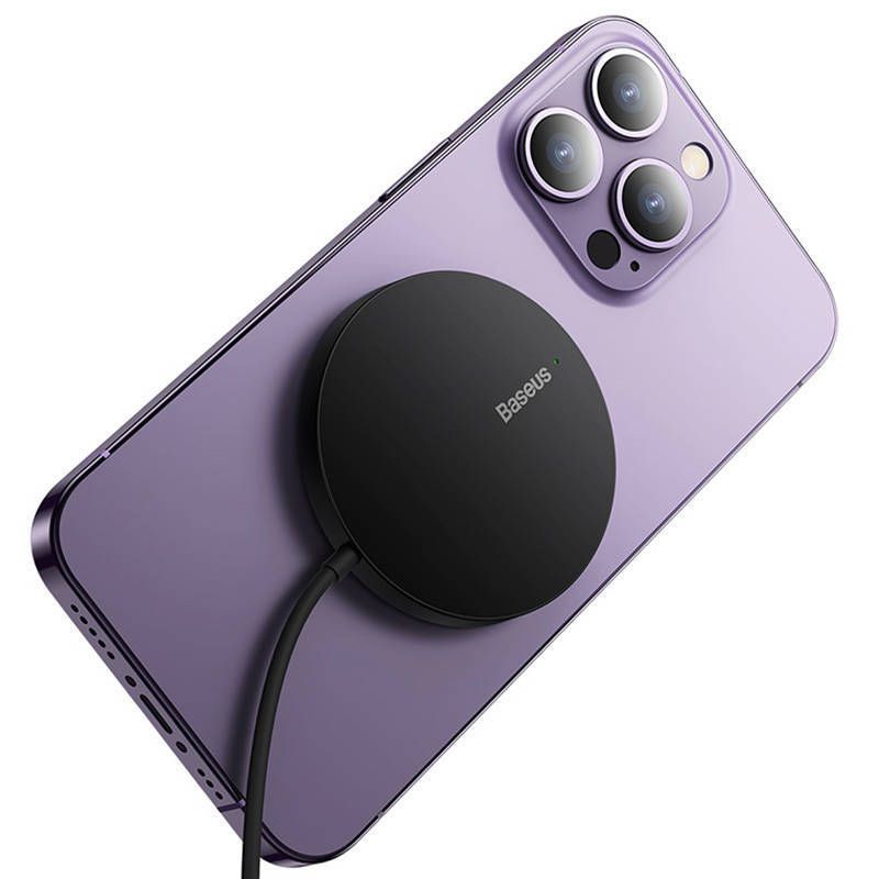 Baseus Simple Mini3 Magnetic Wireless Charger Black