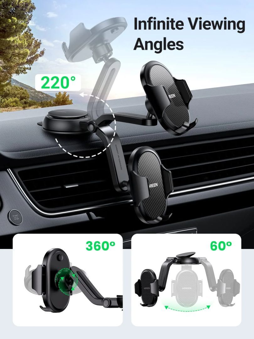 UGREEN LP405 Magnetic Car Phone Holder Air Vent Mount Black UGREEN LP405 Magnetic Car Phone Holder Air Vent Mount Black