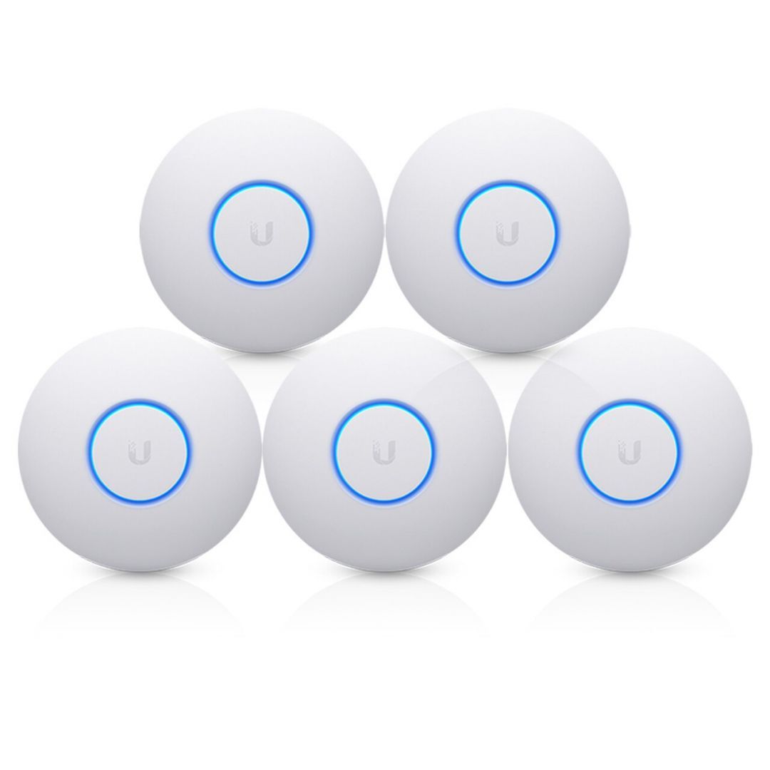 Ubiquiti UAP-NANOHD-5 UniFi AC Nano HD Wave 2 5Pack Access Point White Ubiquiti UAP-NANOHD-5 UniFi AC Nano HD Wave 2 5Pack Access Point White