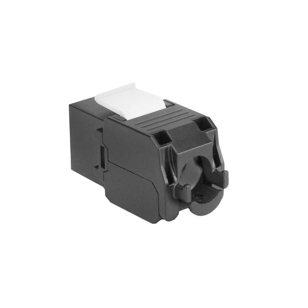 ACT Keystone Jack RJ45 CAT6 Unshielded toolless with shutter Black ACT Keystone Jack RJ45 CAT6 Unshielded toolless with shutter Black