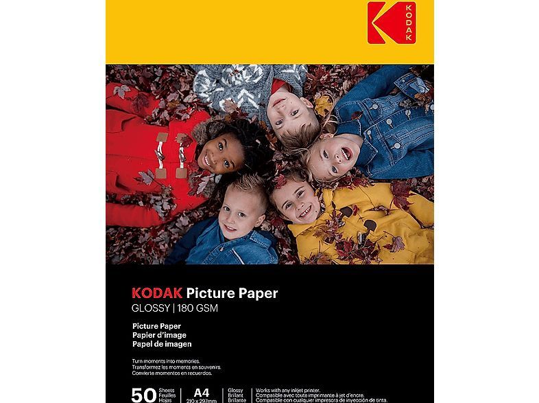 Kodak High Gloss 180g A4 50db Fényes Fotópapír Kodak High Gloss 180g A4 50db Fényes Fotópapír