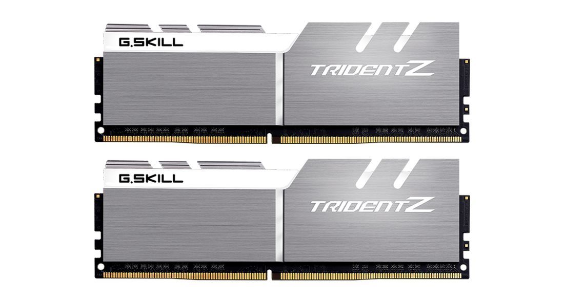 G.SKILL 32GB DDR4 3200MHz Kit(2x16GB) Trident Z White G.SKILL 32GB DDR4 3200MHz Kit(2x16GB) Trident Z White