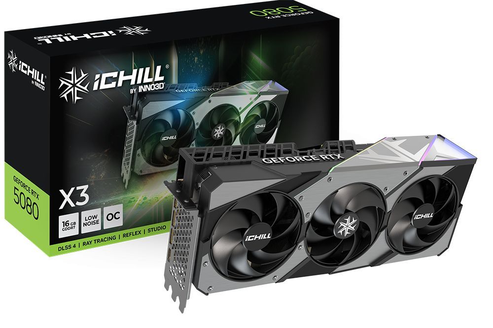 Inno3D GeForce RTX5080 16GB GDDR7 iChill X3 Inno3D GeForce RTX5080 16GB GDDR7 iChill X3
