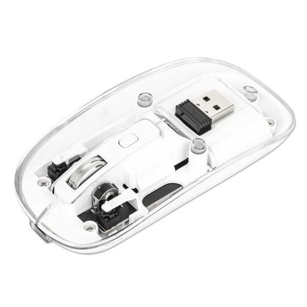 Manhattan Rechargeable Wireless USB Mouse Transparent