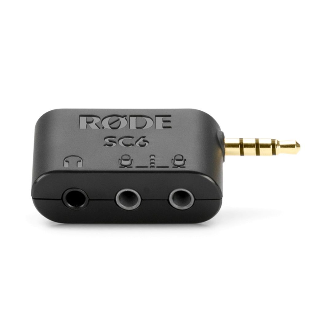 Rode SC6 Dual TRRS Adaptor for Smartphones Black Rode SC6 Dual TRRS Adaptor for Smartphones Black